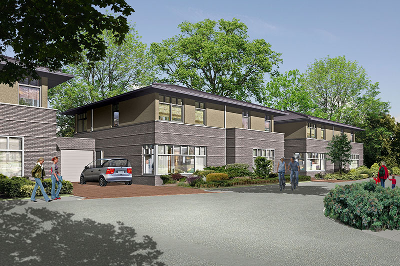 3D visualisatie art impressie Architectuur mariendaal woningbouw bouwproject vaa