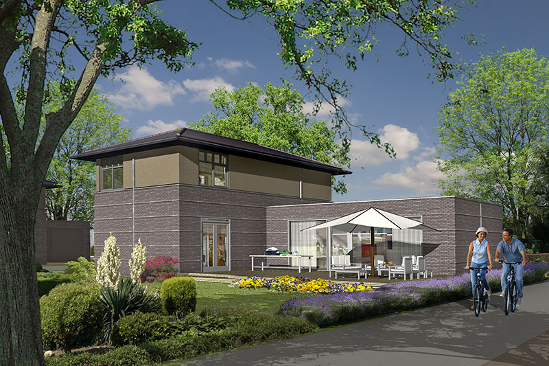 3D visualisatie art impressie Architectuur mariendaal woningbouw bouwproject
