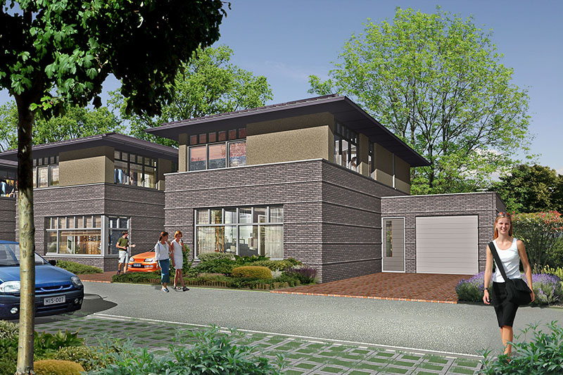 3D visualisatie art impressie Architectuur mariendaal