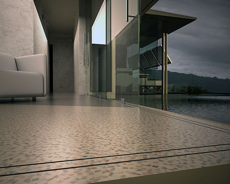 3d visualisatie inrichting binnenafwerking impressie woninginrichting mozaïek mosaic miro