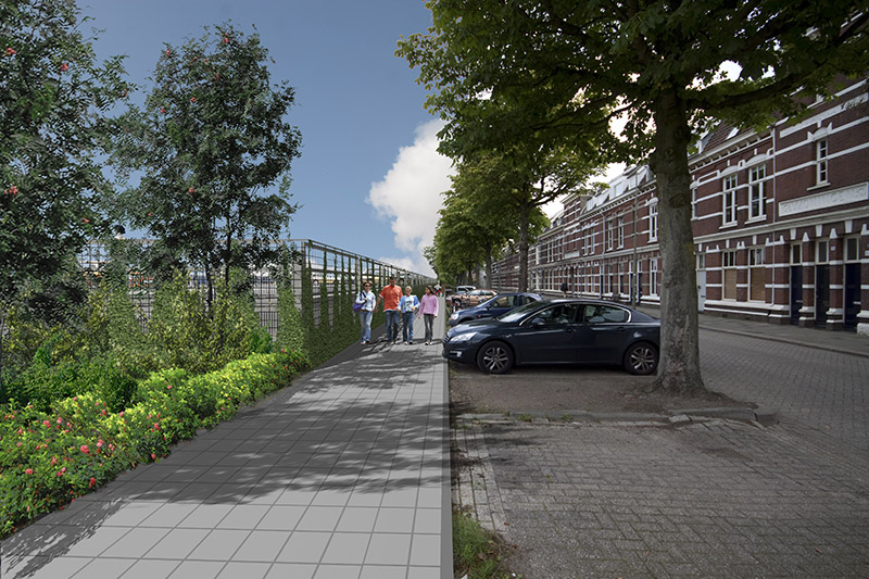 3d visualisatie architectuur fotomontage stedenbouw stadsplan gerenderd Den Bosch garage mayweg