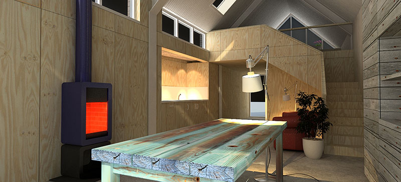 3D visualisatie architectuur ontwerp schets interieur inrichting