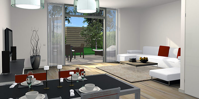 3d impressie interieur woningbouw bibliotheek smartwoningen waalwijk vpaa