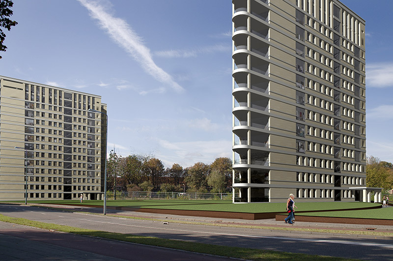 3D fotomontage visualisatie amazones den bosch gemeente s hertogenbosch voormalige HAS locatie yzeren vrouw