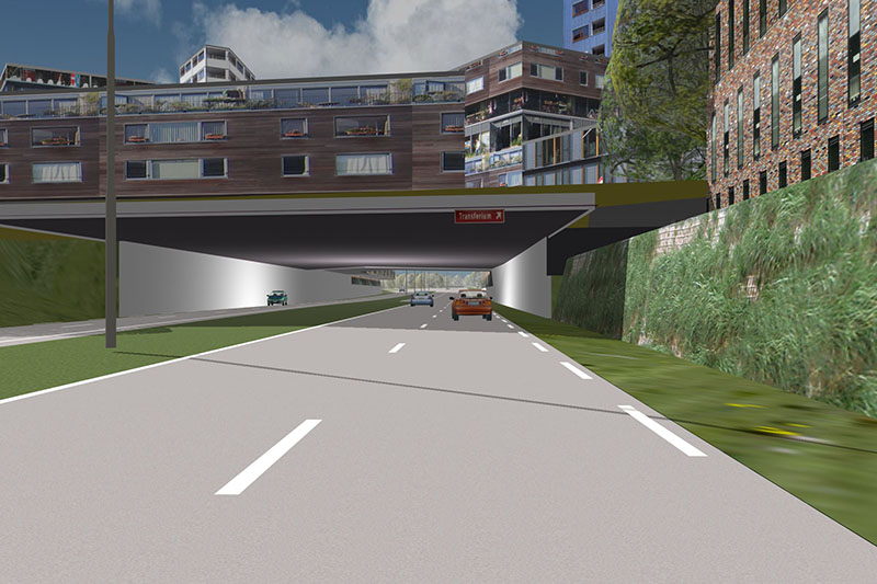 randweg paleiskwartier Stedenbouwkundig plan visualisatie 3D den bosch